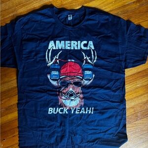 America Buck Yeah! Graphic Tee - Navy